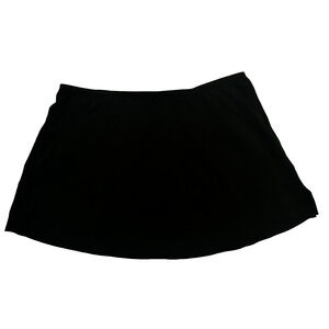LANE BRYANT CACIQUE | Size 20 2X Black Stretch Side Slits Swim Skirt‎ Bottoms